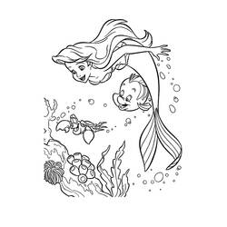 Disegno da colorare: Sirena (Personaggi Fantasy e Avventura) #147329 - Pagine da Colorare Stampabili Gratuite