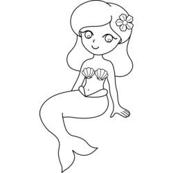 Disegno da colorare: Sirena (Personaggi Fantasy e Avventura) #147333 - Pagine da Colorare Stampabili Gratuite