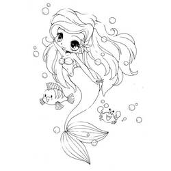 Disegno da colorare: Sirena (Personaggi Fantasy e Avventura) #147390 - Pagine da Colorare Stampabili Gratuite