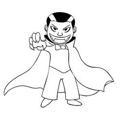 Disegno da colorare: Vampiro (Personaggi Fantasy e Avventura) #85885 - Pagine da Colorare Stampabili Gratuite