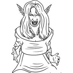 Disegno da colorare: Vampiro (Personaggi Fantasy e Avventura) #85889 - Pagine da Colorare Stampabili Gratuite