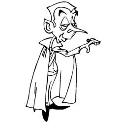 Disegno da colorare: Vampiro (Personaggi Fantasy e Avventura) #85908 - Pagine da Colorare Stampabili Gratuite