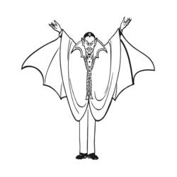 Disegno da colorare: Vampiro (Personaggi Fantasy e Avventura) #85915 - Pagine da Colorare Stampabili Gratuite