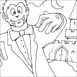Disegno da colorare: Vampiro (Personaggi Fantasy e Avventura) #85916 - Pagine da Colorare Stampabili Gratuite