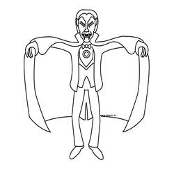Disegno da colorare: Vampiro (Personaggi Fantasy e Avventura) #85918 - Pagine da Colorare Stampabili Gratuite