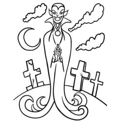 Disegno da colorare: Vampiro (Personaggi Fantasy e Avventura) #85937 - Pagine da Colorare Stampabili Gratuite