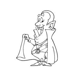 Disegno da colorare: Vampiro (Personaggi Fantasy e Avventura) #85954 - Pagine da Colorare Stampabili Gratuite