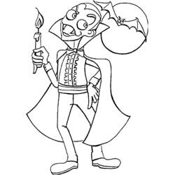 Disegno da colorare: Vampiro (Personaggi Fantasy e Avventura) #85975 - Pagine da Colorare Stampabili Gratuite