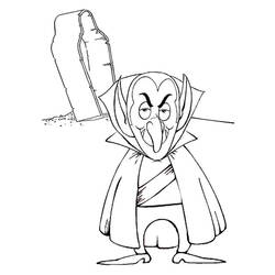 Disegno da colorare: Vampiro (Personaggi Fantasy e Avventura) #86001 - Pagine da Colorare Stampabili Gratuite