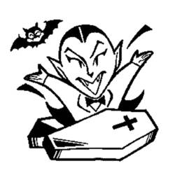 Disegno da colorare: Vampiro (Personaggi Fantasy e Avventura) #86011 - Pagine da Colorare Stampabili Gratuite