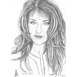 Disegni da colorare: Celine Dion - Pagine da Colorare Stampabili Gratuite