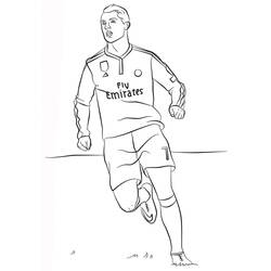 Disegni da colorare: Cristiano Ronaldo - Pagine da Colorare Stampabili Gratuite