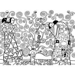 Disegni da colorare: Gustav Klimt - Pagine da Colorare Stampabili Gratuite