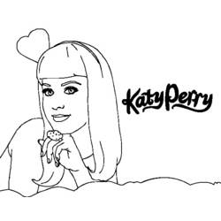 Disegni da colorare: Katy Perry - Pagine da Colorare Stampabili Gratuite