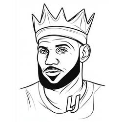 Disegni da colorare: LeBron James - Pagine da Colorare Stampabili Gratuite