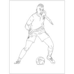 Disegni da colorare: Paul Pogba - Pagine da Colorare Stampabili Gratuite