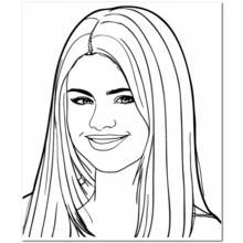 Disegni da colorare: Selena Gomez - Pagine da Colorare Stampabili Gratuite