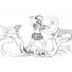 Disegni da colorare: Achille - Pagine da Colorare Stampabili Gratuite