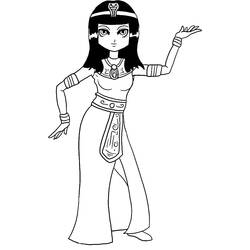 Disegni da colorare: Cleopatra - Pagine da Colorare Stampabili Gratuite