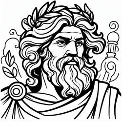 Disegni da colorare: Zeus - Pagine da Colorare Stampabili Gratuite