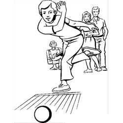 Disegni da colorare: Bowling - Pagine da Colorare Stampabili Gratuite