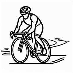 Disegni da colorare: Ciclismo - Pagine da Colorare Stampabili Gratuite