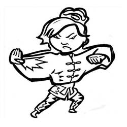 Disegni da colorare: Kung Fu - Pagine da Colorare Stampabili Gratuite