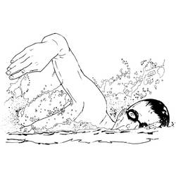 Disegni da colorare: Nuoto - Pagine da Colorare Stampabili Gratuite