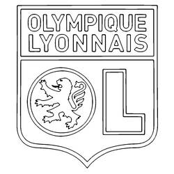 Disegni da colorare: Olympique Lyonnais - Pagine da Colorare Stampabili Gratuite