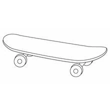 Disegni da colorare: Skateboard - Pagine da Colorare Stampabili Gratuite