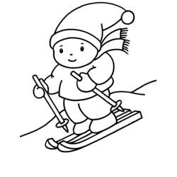 Disegni da colorare: Slittino - Pagine da Colorare Stampabili Gratuite