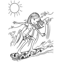 Disegni da colorare: Surf - Pagine da Colorare Stampabili Gratuite