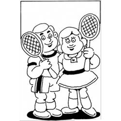 Disegni da colorare: Tennis - Pagine da Colorare Stampabili Gratuite