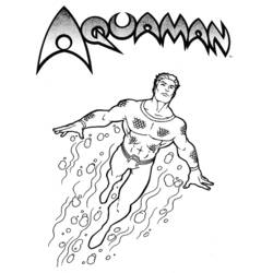 Disegno da colorare: Aquaman (Supereroe) #84970 - Pagine da Colorare Stampabili Gratuite