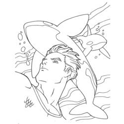 Disegno da colorare: Aquaman (Supereroe) #84973 - Pagine da Colorare Stampabili Gratuite
