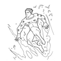 Disegno da colorare: Aquaman (Supereroe) #84976 - Pagine da Colorare Stampabili Gratuite