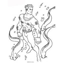 Disegno da colorare: Aquaman (Supereroe) #84994 - Pagine da Colorare Stampabili Gratuite