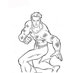 Disegno da colorare: Aquaman (Supereroe) #84996 - Pagine da Colorare Stampabili Gratuite