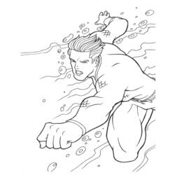 Disegno da colorare: Aquaman (Supereroe) #84999 - Pagine da Colorare Stampabili Gratuite
