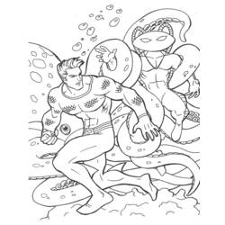 Disegno da colorare: Aquaman (Supereroe) #85007 - Pagine da Colorare Stampabili Gratuite