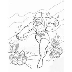 Disegno da colorare: Aquaman (Supereroe) #85011 - Pagine da Colorare Stampabili Gratuite