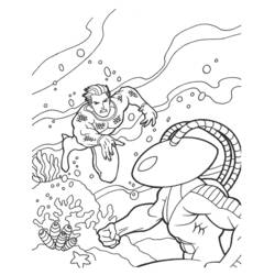 Disegno da colorare: Aquaman (Supereroe) #85016 - Pagine da Colorare Stampabili Gratuite
