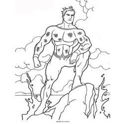 Disegno da colorare: Aquaman (Supereroe) #85028 - Pagine da Colorare Stampabili Gratuite