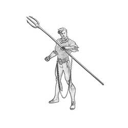 Disegno da colorare: Aquaman (Supereroe) #85039 - Pagine da Colorare Stampabili Gratuite