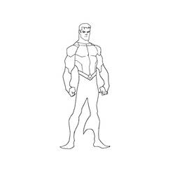 Disegno da colorare: Aquaman (Supereroe) #85162 - Pagine da Colorare Stampabili Gratuite