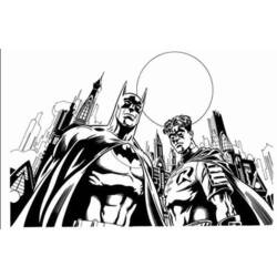 Disegno da colorare: Batman (Supereroe) #76854 - Pagine da Colorare Stampabili Gratuite