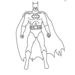 Disegno da colorare: Batman (Supereroe) #76880 - Pagine da Colorare Stampabili Gratuite