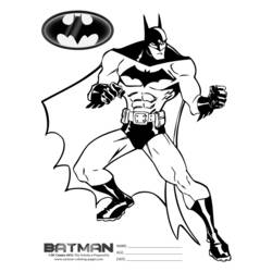 Disegno da colorare: Batman (Supereroe) #76890 - Pagine da Colorare Stampabili Gratuite