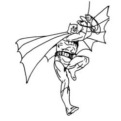 Disegno da colorare: Batman (Supereroe) #77029 - Pagine da Colorare Stampabili Gratuite