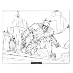 Disegno da colorare: Batman (Supereroe) #77060 - Pagine da Colorare Stampabili Gratuite